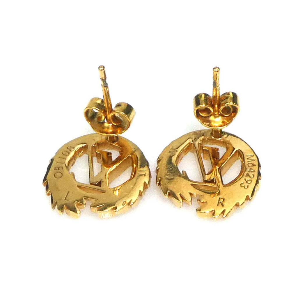 LOUIS VUITTON Gold Earrings - Picture 5 of 9